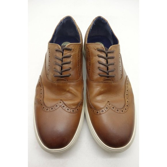 Kenneth Cole Reaction Reem Lace Up Brown Leather Wingtip Oxfords Shoes Men\'s 10 main image 11